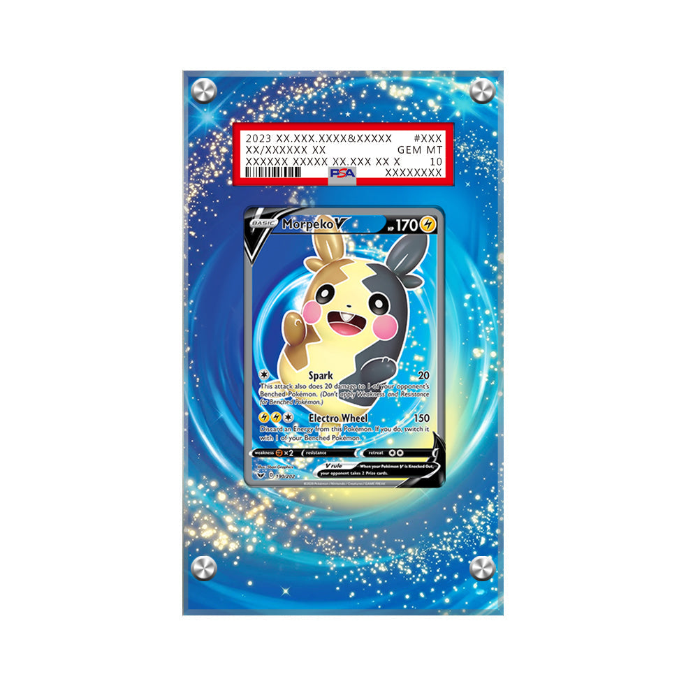 Morpeko V – 190/202 - Pokémon PSA Extended Artwork Protective Card Display Case