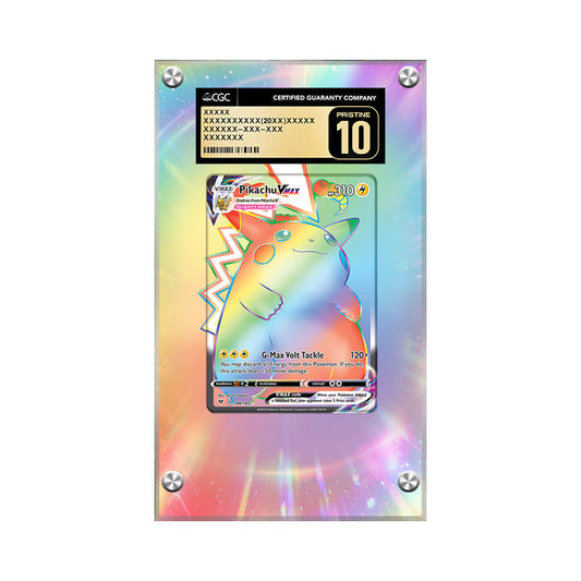 Pikachu VMAX 188/185 - Pokémon CGC Extended Artwork Protective Card Display Case