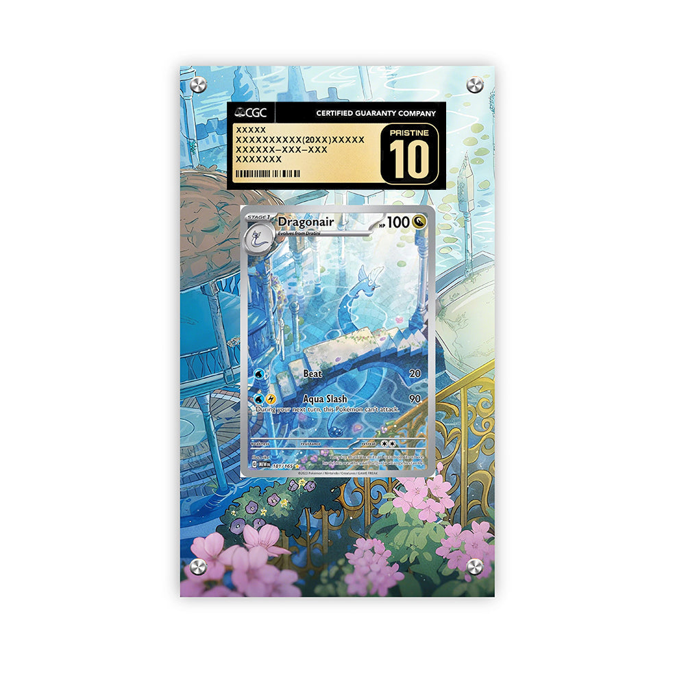 Dragonair 181/165 - Pokémon CGC Extended Artwork Protective Card Display Case