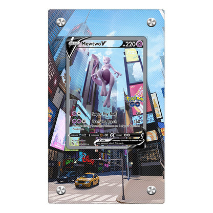 Mewtwo V 72/78 - Pokémon Extended Artwork Protective Card Display Case Psa/cgc/tag/raw-2