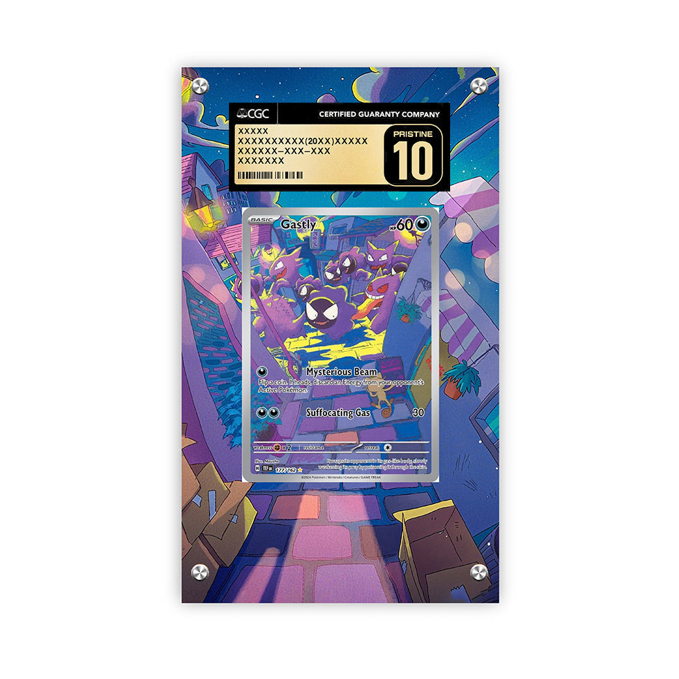 Gastly 177/162 - Pokémon Extended Artwork Protective Card Display Case Psa/cgc/tag/raw-2