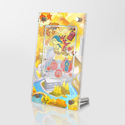 Cyndaquil 047 - Pokémon Extended Artwork Protective Card Display Case Psa/cgc/tag/raw-0