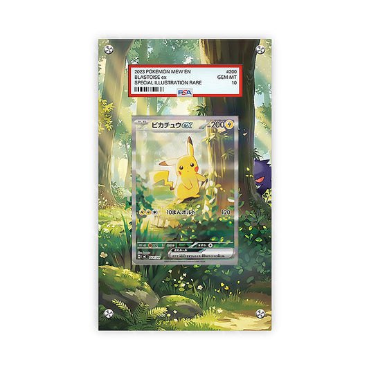 Pikachu ex - 276/217 - Pokémon PSA Extended Artwork Protective Card Display Case