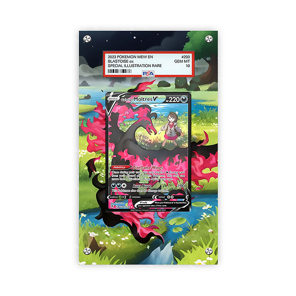 Galarian Moltres V - TG20/TG30 - Pokémon PSA Extended Artwork Protective Card Display Case