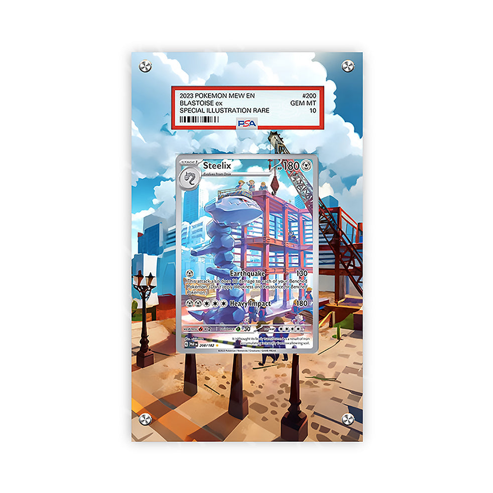Steelix 208/182 - Pokémon PSA Extended Artwork Protective Card Display Case
