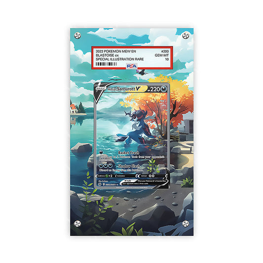 Hisuian Samurott V GG51/GG70 - Pokémon PSA Extended Artwork Protective Card Display Case