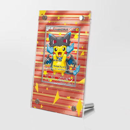 Poncho Pikachu x Blastoise - Pokémon Extended Artwork Protective Card Display Case