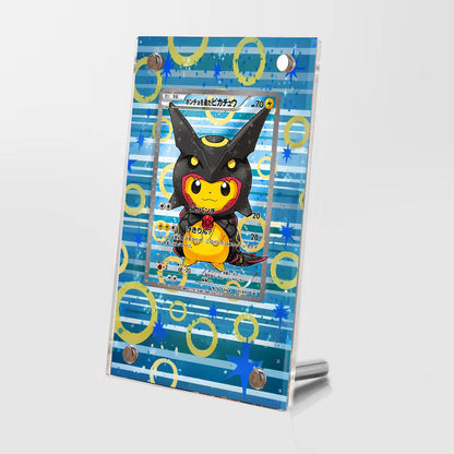 Poncho Pikachu x Shiny Rayquaza - Pokémon Extended Artwork Protective Card Display Case