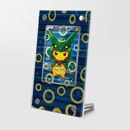 Poncho Pikachu x Rayquaza - Pokémon Extended Artwork Protective Card Display Case
