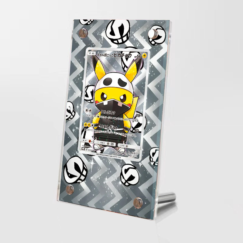Poncho Pikachu x Team Skull - Pokémon Extended Artwork Protective Card Display Case