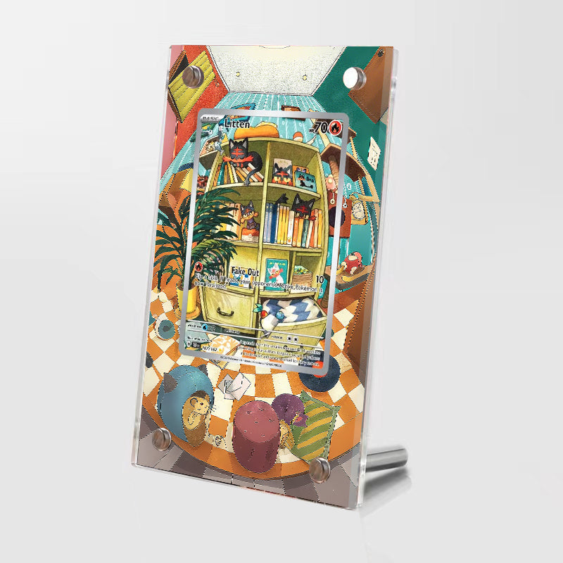 Litten 167/162 - Pokémon Extended Artwork Protective Card Display Case