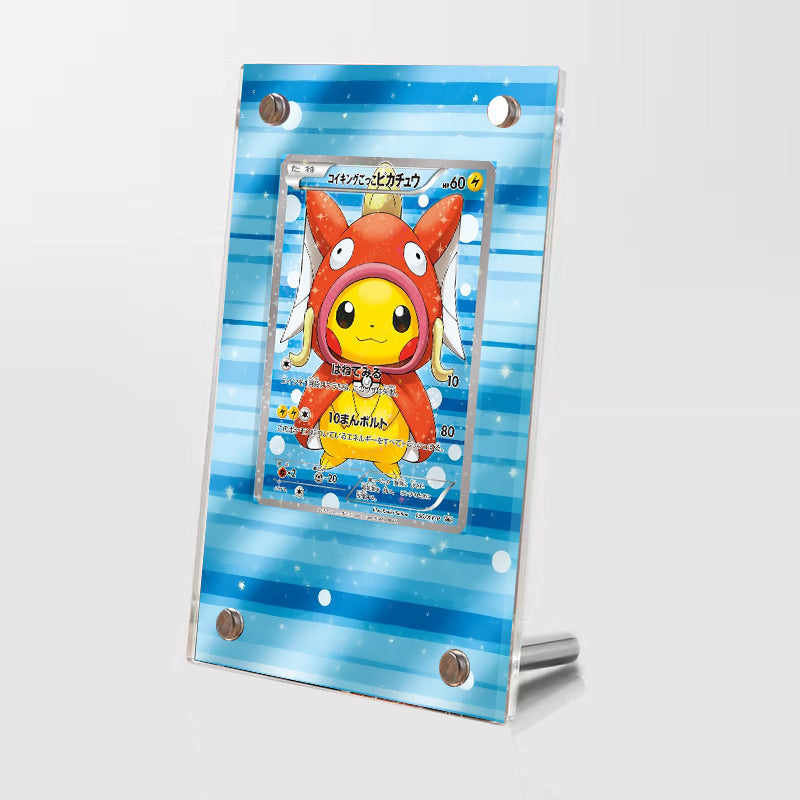 Poncho Pikachu x Magikarp - Pokémon Extended Artwork Protective Card Display Case