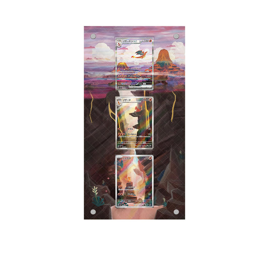 Charizard Charmeleon Charmander - Pokémon Extended Artwork Protective Card Wall Frame