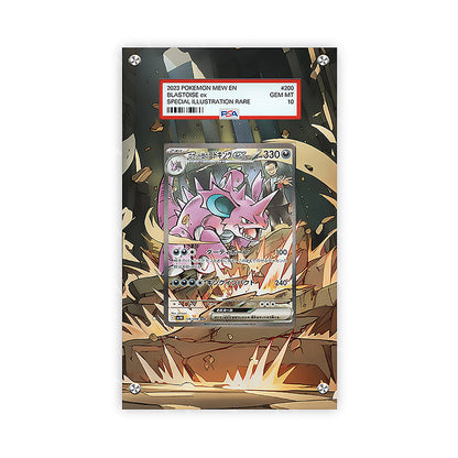 Team Rocket's Nidoking 233/182 - Pokémon PSA Extended Artwork Protective Card Display Case