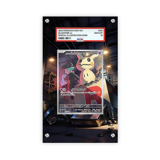 Team Rockets Mimikyu 205/193 - Pokémon PSA Extended Artwork Protective Card Display Case