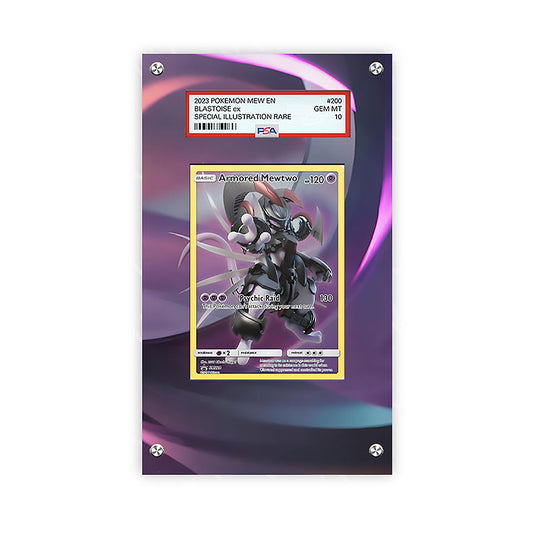 Armored Mewtwo Sm228 - Pokémon Extended Artwork Protective Card Display Case Psa/raw