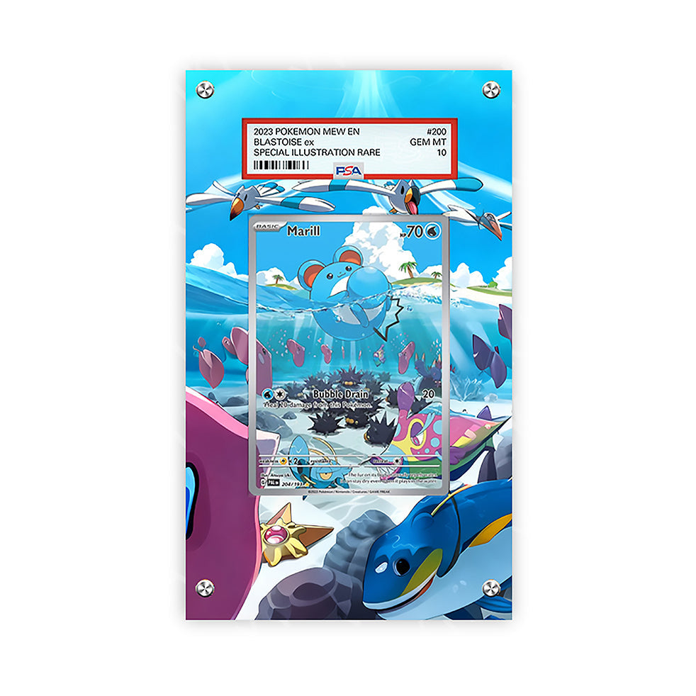 Marill 204/193 - Pokémon PSA Extended Artwork Protective Card Display Case