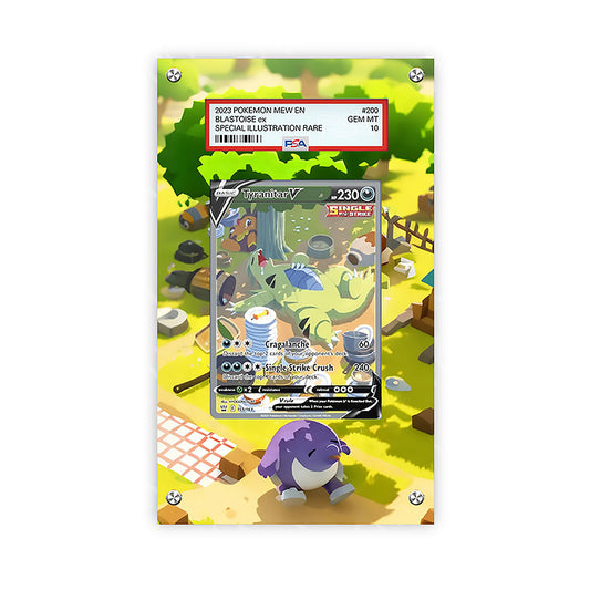 Tyranitar 155/163 - Pokémon PSA Extended Artwork Protective Card Display Case