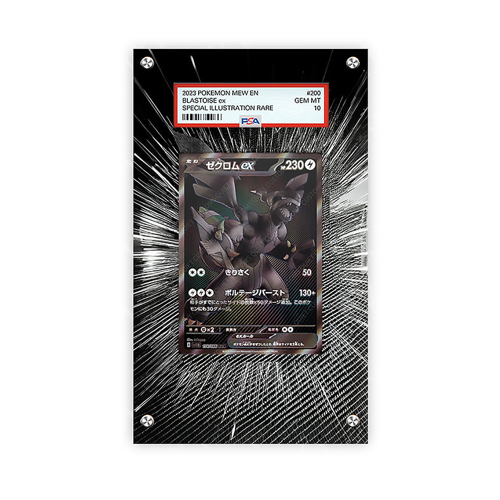 Zekrom ex 174/086 - Pokémon PSA Extended Artwork Protective Card Display Case