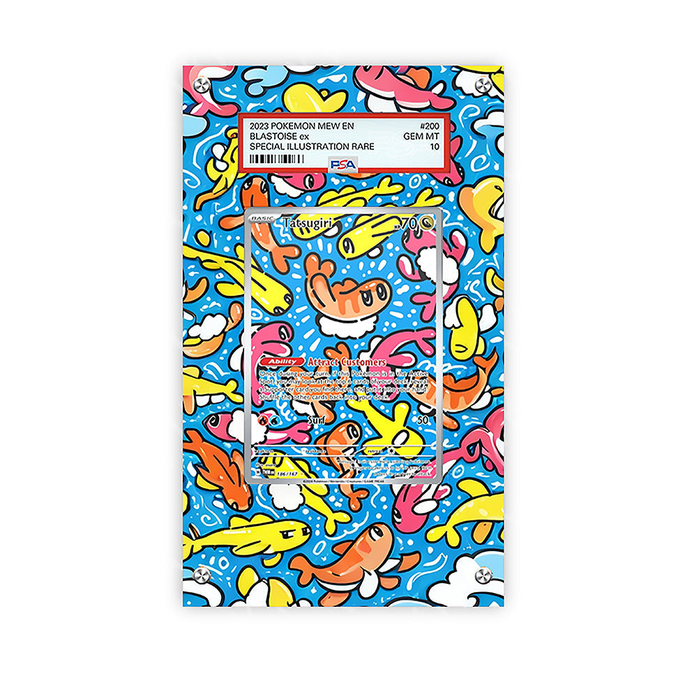 Tatsugiri 186/167 - Pokémon PSA Extended Artwork Protective Card Display Case