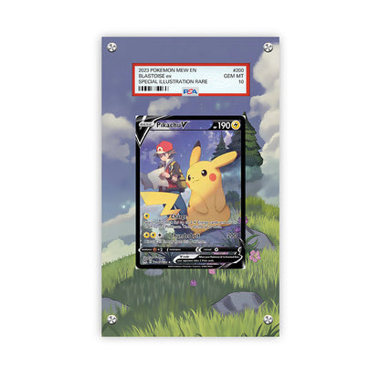 Pikachu V - Swsh11 - Pokémon Extended Artwork Protective Card Display Case Psa/cgc/tag/raw-1