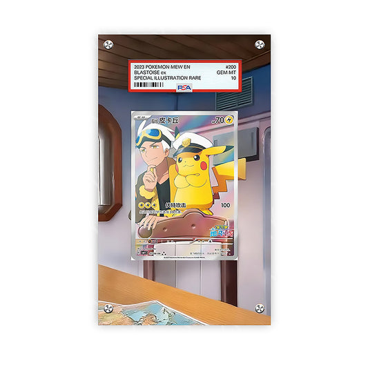 Captain Pikachu CBB1C 07 - Pokémon PSA Extended Artwork Protective Card Display Case
