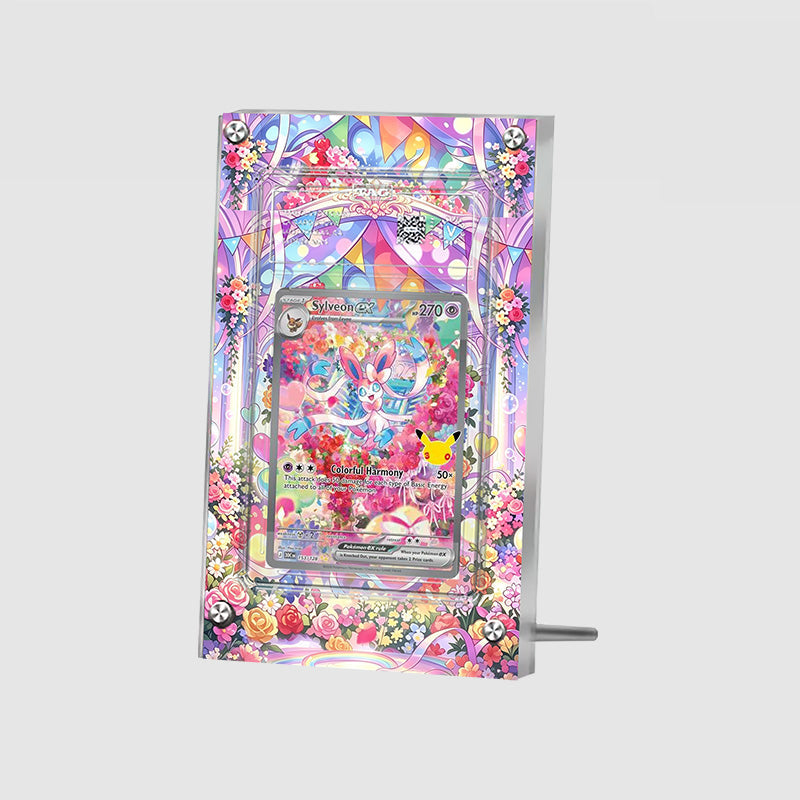 Sylveon ex 453/128 30th Anniversary - Pokémon Extended Artwork Protective Card Display Case Psa/cgc/tag/raw-3