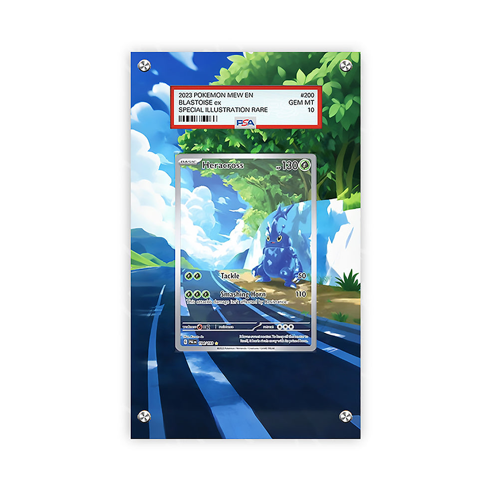 Heracross 194 - Pokémon Extended Artwork Protective Card Display Case Psa/raw-1
