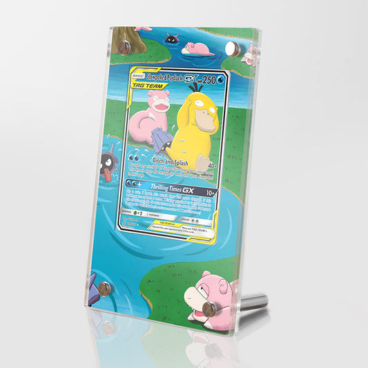 Slowpoke & Psyduck GX – 218/236 - Pokémon Extended Artwork Protective Card Display Case