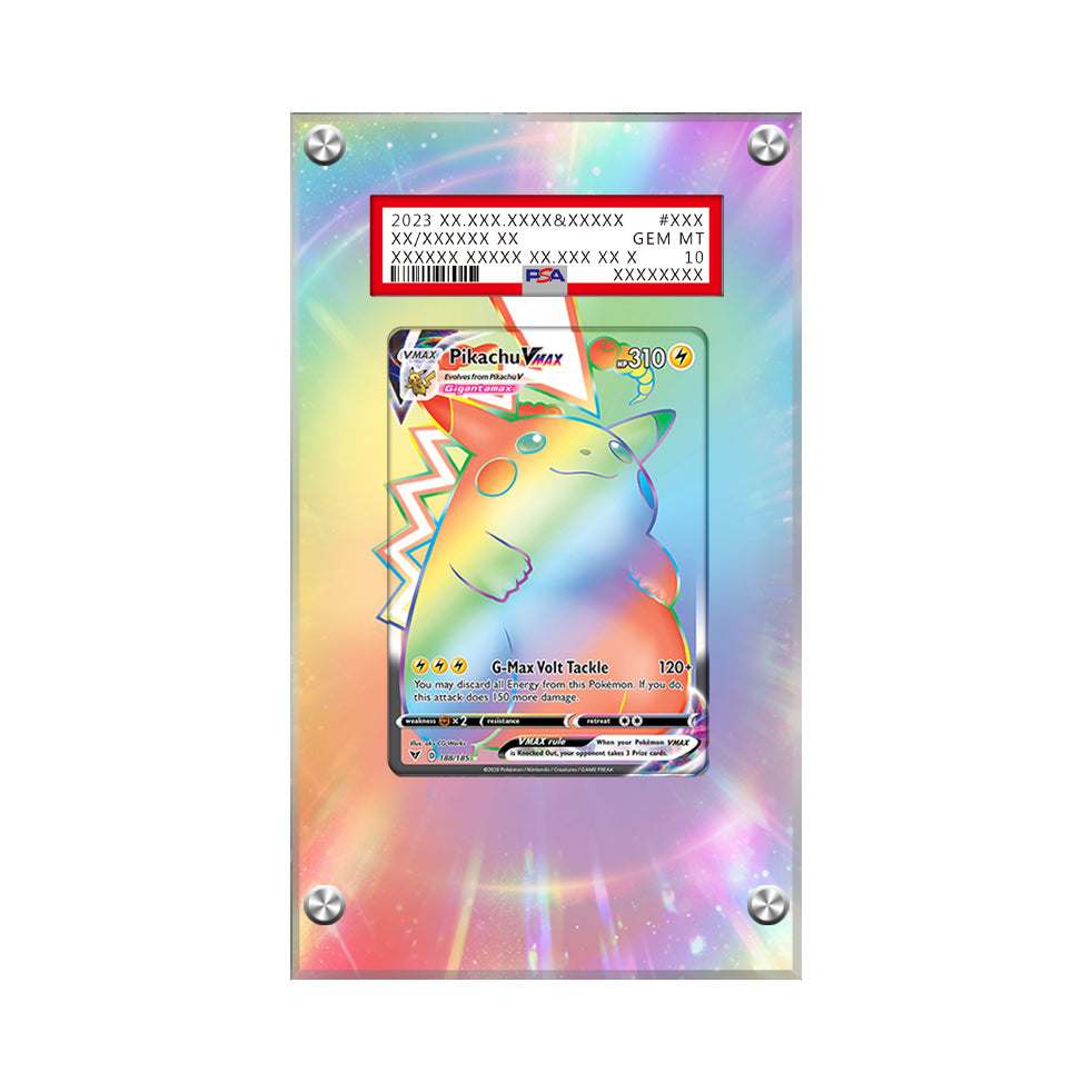 Pikachu VMAX 188/185 - Pokémon Extended Artwork Protective Card Display Case Psa/cgc/raw