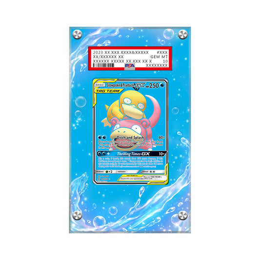 Psyduck & Slowpoke GX 217/236 - Pokémon Extended Artwork Protective Card Display Case Psa/cgc/raw