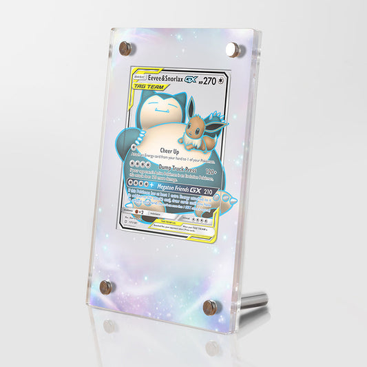 Eevee & Snorlax GX 171/181 - Pokémon Extended Artwork Protective Card Display Case
