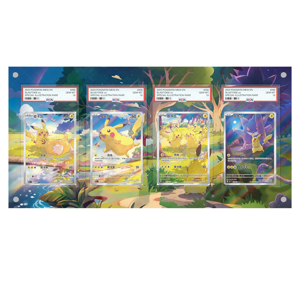 Pikachu Chinese exclusives - Pokémon Extended Artwork Protective Card Display Case
