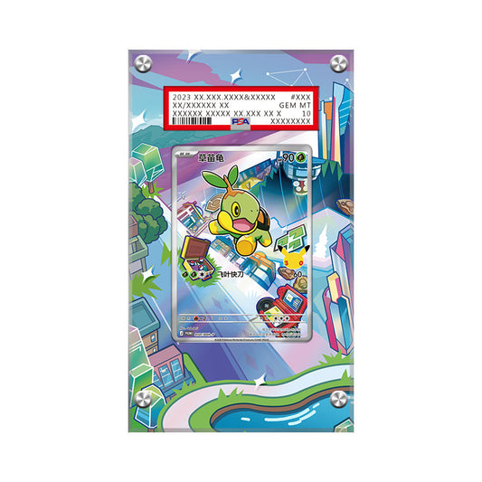 Turtwig - MEP40 - Pokémon PSA Extended Artwork Protective Card Display Case