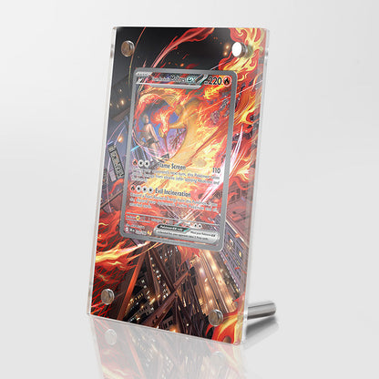 Team Rocket's Moltres ex - 229/182 - Pokémon Extended Artwork Protective Card Display Case