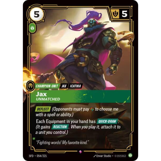 Jax - Unmatched #054