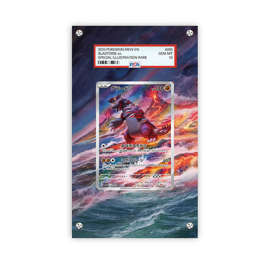Groudon 199/182 - Pokémon Extended Artwork Protective Card Display Case Psa/cgc/tag/raw