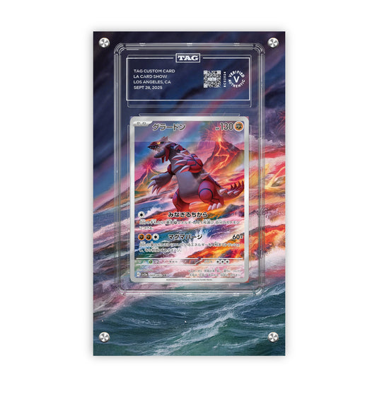 Groudon 199/182 - Pokémon Extended TAG Artwork Protective Card Display Case