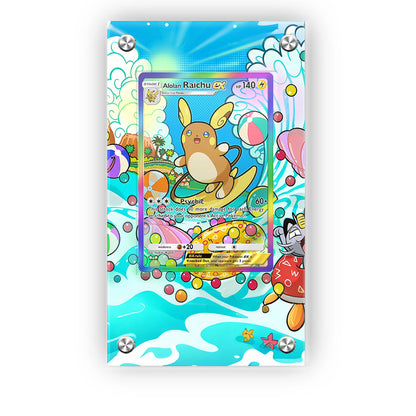 Alolan Raichu 203/239 - Pokémon Extended Artwork Protective Card Display Case