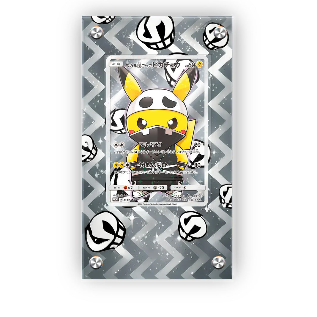 Poncho Pikachu x Team Skull - Pokémon Extended Artwork Protective Card Display Case