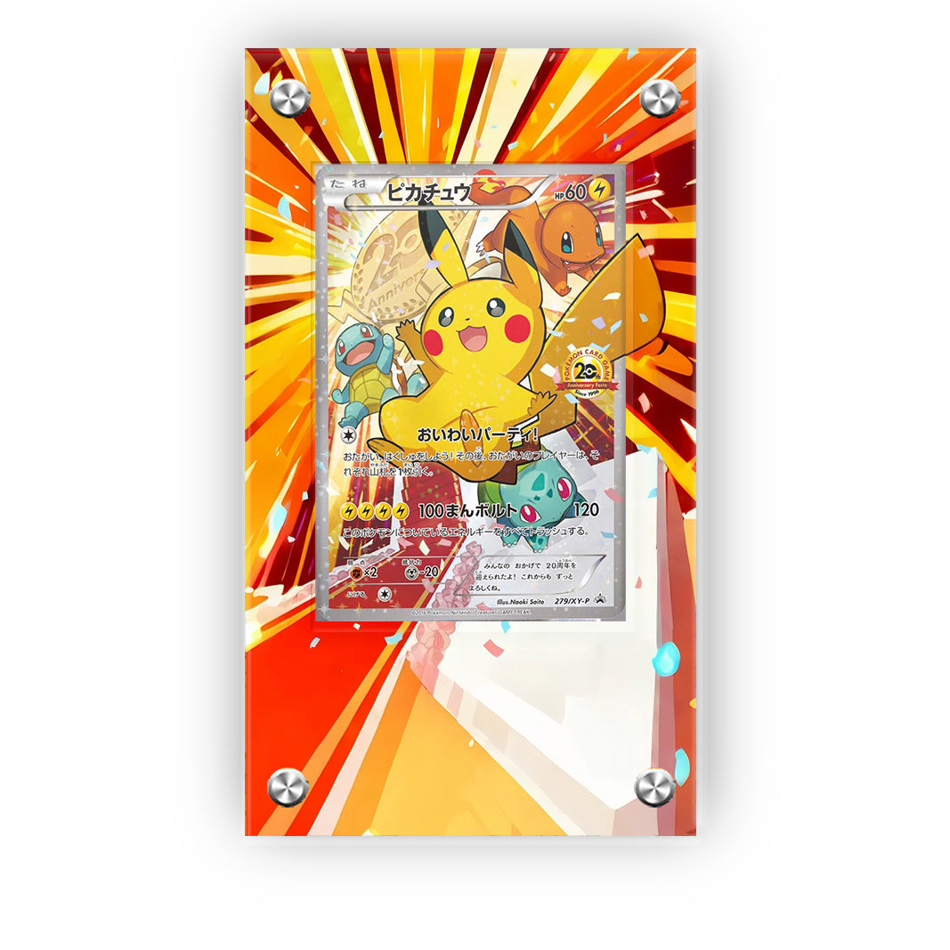Pikachu 20th 279/XY-P - Pokémon Extended Artwork Protective Card Display Case