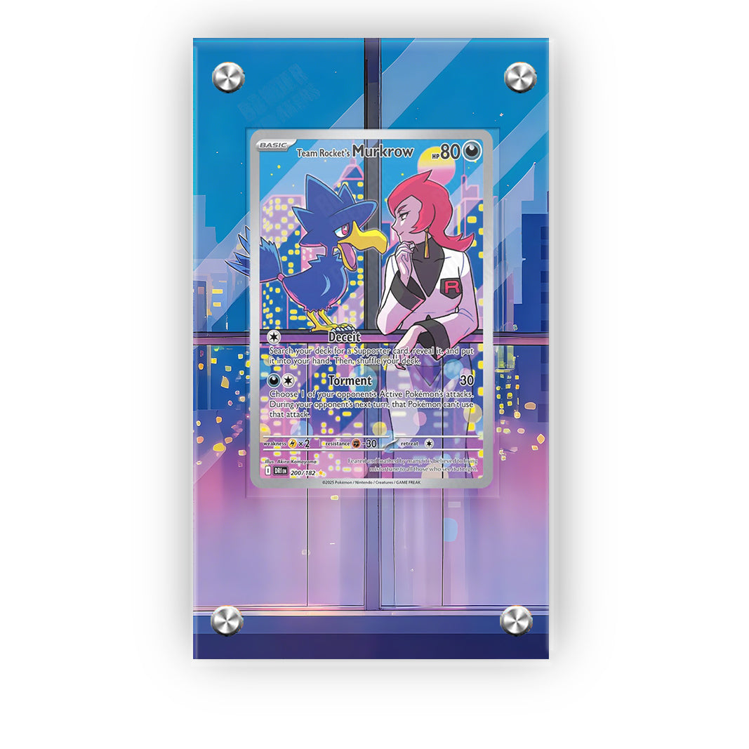 Team Rocket's Murkrow 205/193 - Pokémon Extended Artwork Protective Card Display Case