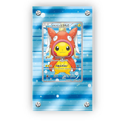 Poncho Pikachu x Magikarp - Pokémon Extended Artwork Protective Card Display Case
