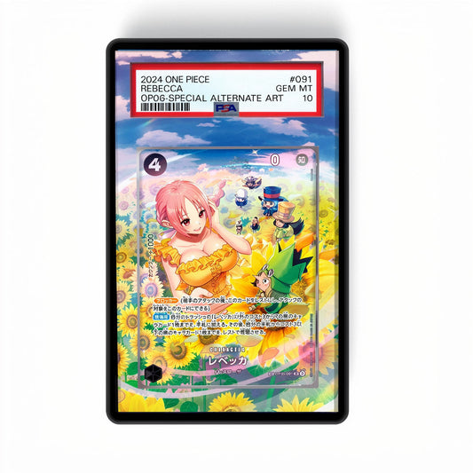 Rebecca (SP) - Wings of the Captain (OP06) - Gradeguardian Extended Artwork For Psa / Cgc / Bgs / Tag-0