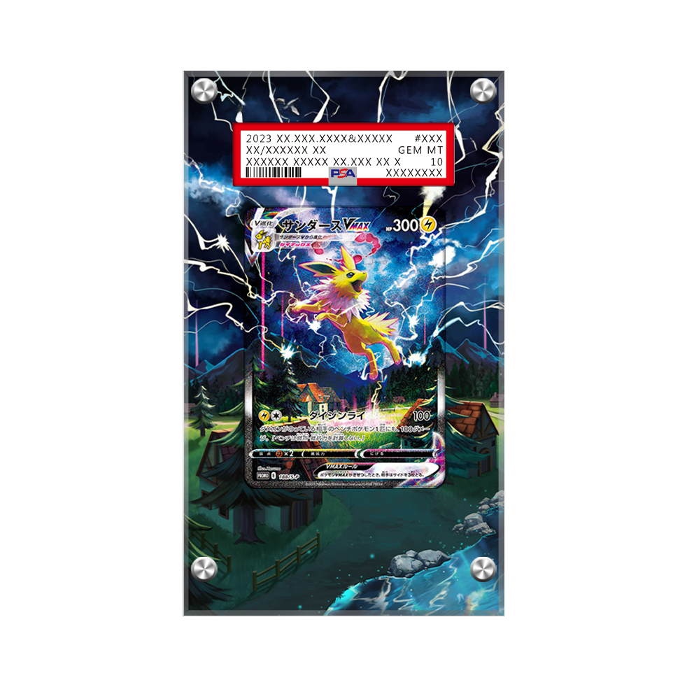 Jolteon VMAX Swsh184 Pokémon Extended Artwork Protective Card Display Case Psa/cgc/raw-1