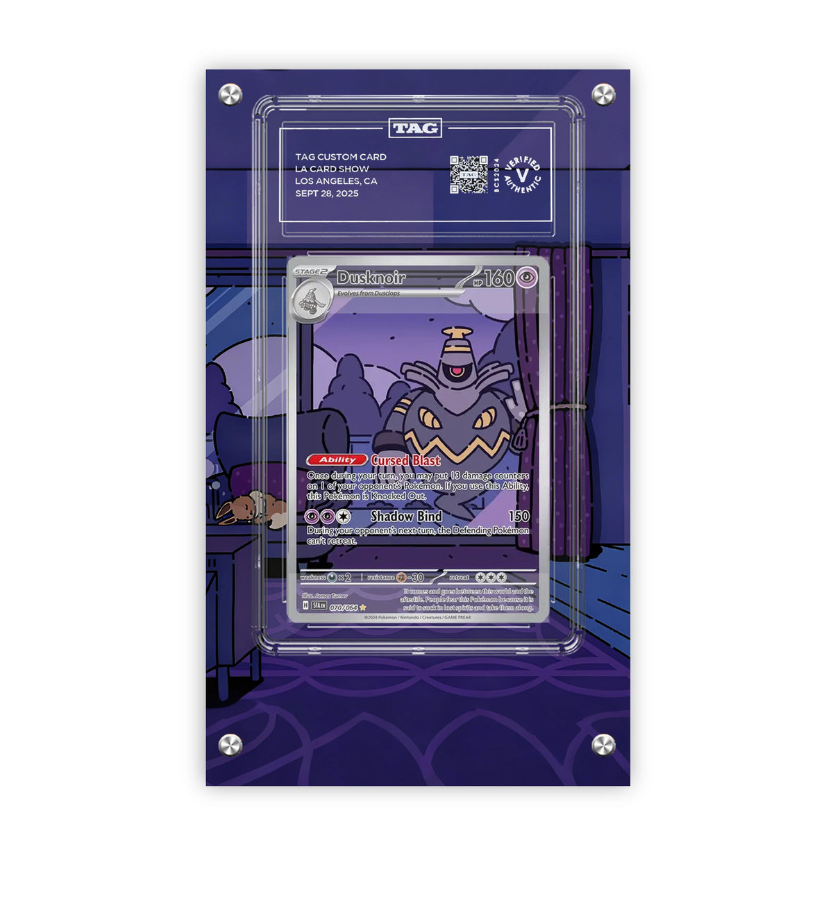 Dusknoir 70/99 - Pokémon Extended Artwork Protective Card Display Case Psa/cgc/tag/raw-3