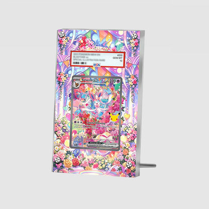 Sylveon ex 453/128 30th Anniversary - Pokémon Extended Artwork Protective Card Display Case Psa/cgc/tag/raw-2
