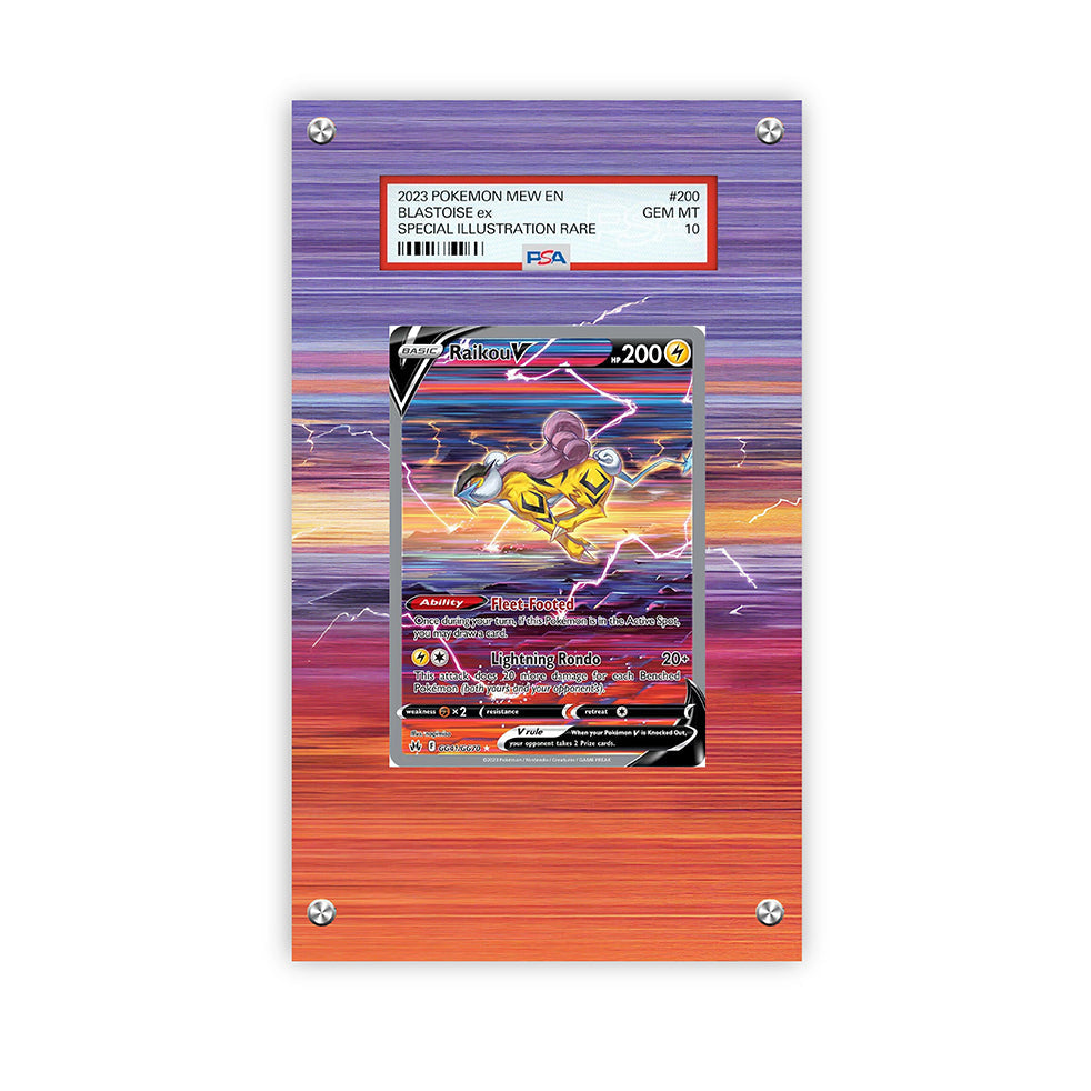 Raikou V Gg41/gg70 - Pokémon Extended Artwork Protective Card Display Case Psa/cgc/tag/raw-1