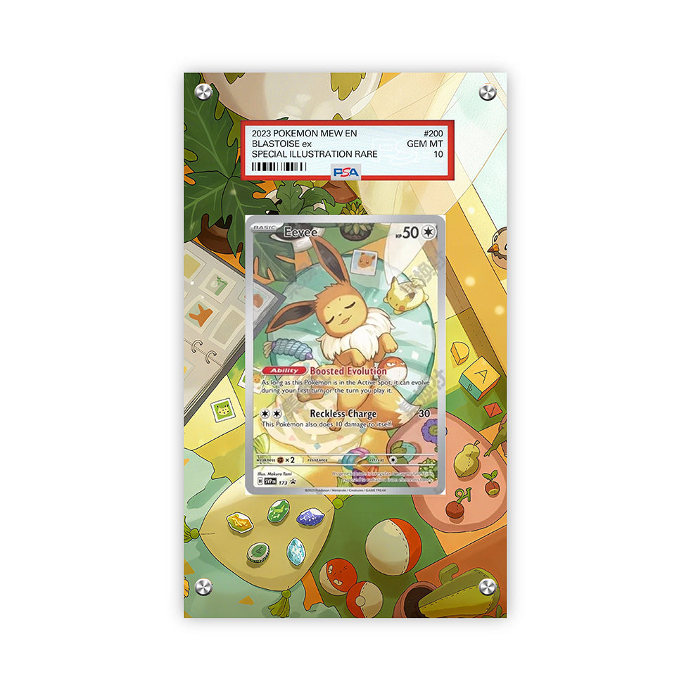 Eevee 173 - Pokémon Extended Artwork Protective Card Display Case Psa/cgc/tag/raw