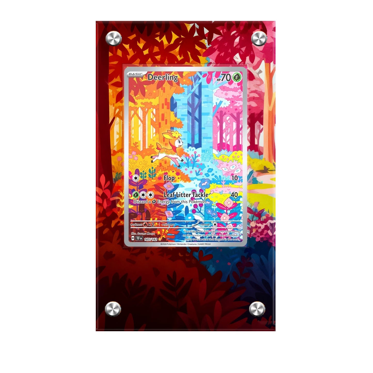 Deerling – 165/162 - Pokémon Extended Artwork Protective Card Display Case